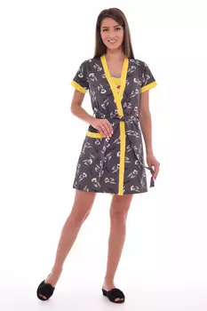 Комплект с халатом Aubrie Цвет: Серый (50)