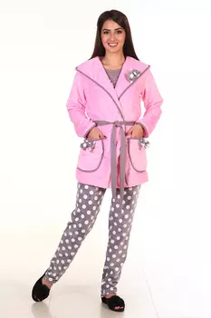 Комплект с халатом Denice Цвет: Розовый (52)