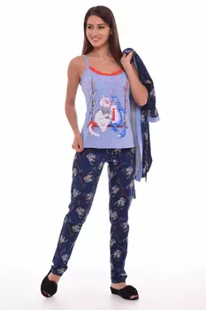 Комплект с халатом Hulda Цвет: Синий (42)