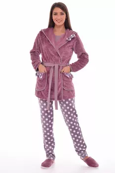 Комплект с халатом Jakki Цвет: Сухая Роза (42)