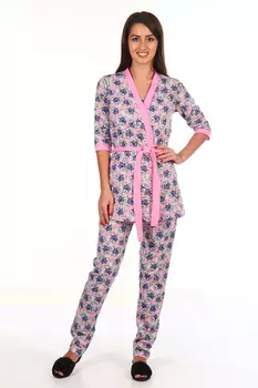 Комплект с халатом Xan Цвет: Розовый (48)