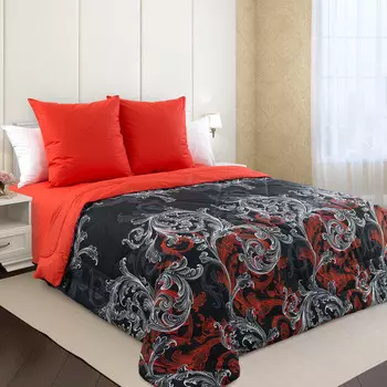 Постельное белье с одеялом Толедо цвет: черный (1,5 спал.)