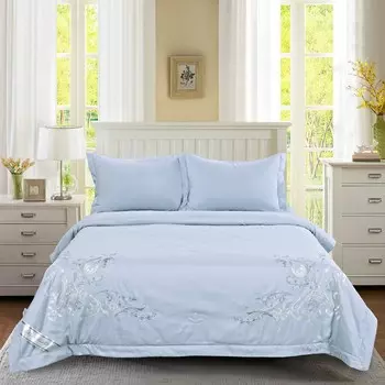 Постельное белье с одеялом Изида цвет: голубой (2 сп. евро)