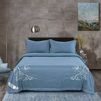 Постельное белье с одеялом Изида цвет: синий (2 сп. евро)