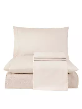 Постельное белье Abra цвет: бежевый (евро макси)