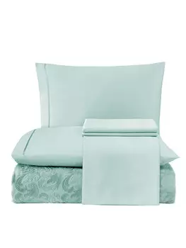 Постельное белье Abra цвет: зеленый (евро макси)