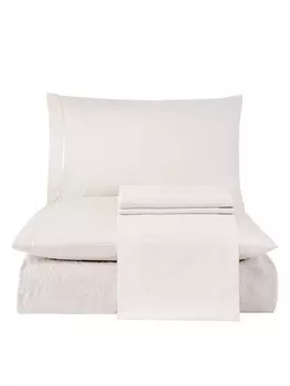 Постельное белье Abra цвет: белый (евро макси)