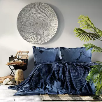 Постельное белье Loft цвет: синий (King size (Евро макси))