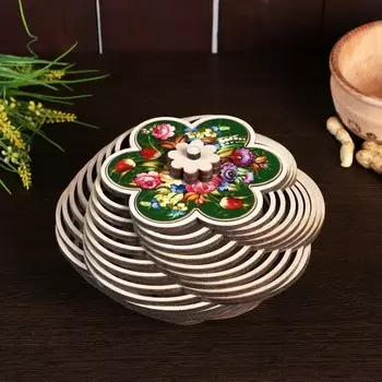 Конфетница Цветы. Вид 5 (20 см)