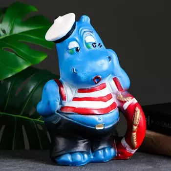 Копилка Бегемот - моряк (17х17х29 см)