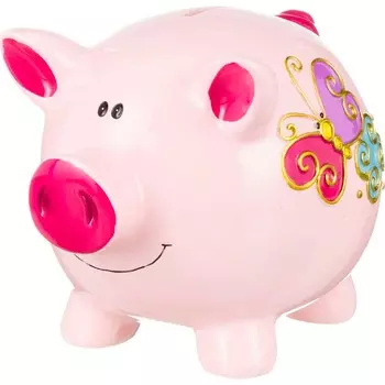 Копилка Розовый поросенок (15,5 см)