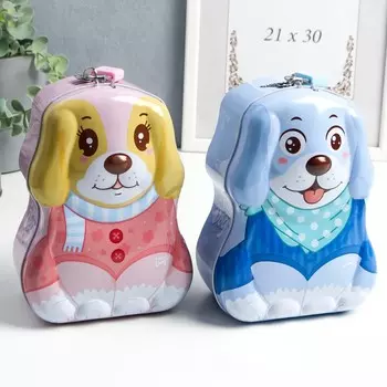 Копилка Собачка в костюмчике цвет: в ассортименте (12х9х17 см)