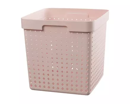 Корзина Ashlee цвет: пудровый (21 л)