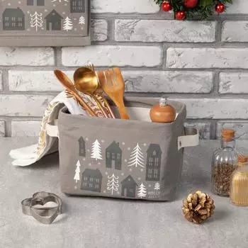 Корзинка Домики (20х16х15 см)