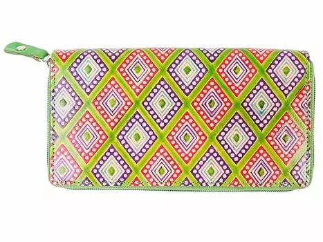 Кошелек Gabriel Цвет: Зеленый, Мультиколор (19х2х11 см)