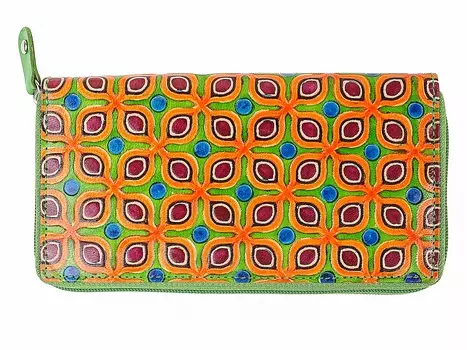 Кошелек Shayne Цвет: Зеленый, Мультиколор (19х2х11 см)