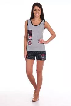 Костюм для дома Antikleya Цвет: Тёмно-Синий, Серый Меланж (42)