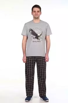 Костюм для дома Lachezis Цвет: Шоколадный, Серый Меланж (58)