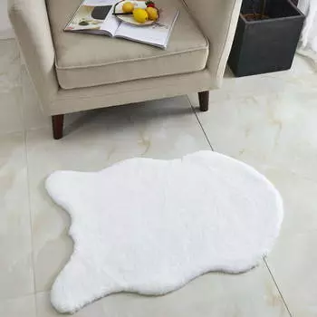 Коврик Плюшевый Белый (60х90 см)