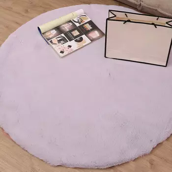 Коврик Плюшевый Лиловый (100х100 см)
