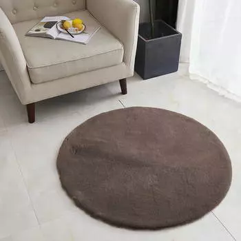 Коврик Плюшевый Шоколадный (150х150 см)