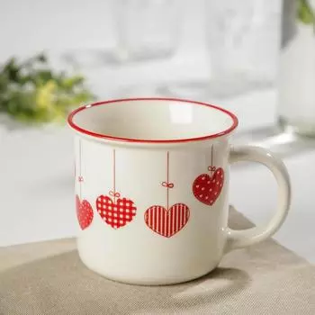 Кружка 14 февраля. Сердца (370 мл)