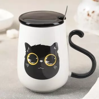 Кружка Черный кот в ассортименте (480 мл)