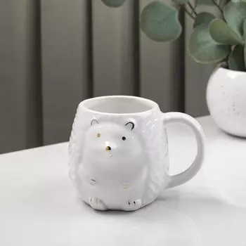 Кружка ежик в золотом (450 мл)