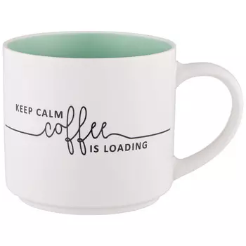 Кружка Keep calm coffee is loading (470 мл)