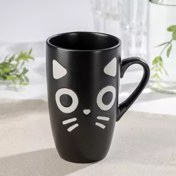 Кружка Кот черный (400 мл)