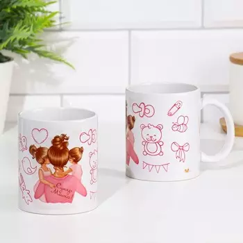 Кружка Супер мама девочки (320 мл)