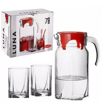 Кувшин и 6 стаканов Luna