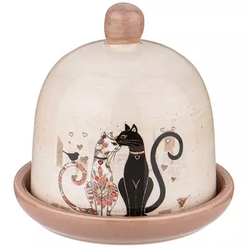 Лимонница Парижские коты (9х9х9 см)
