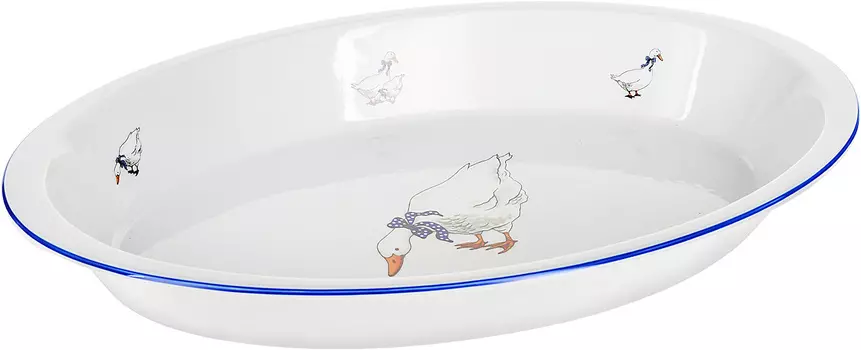 Лоток овальный Гуси (39 см)