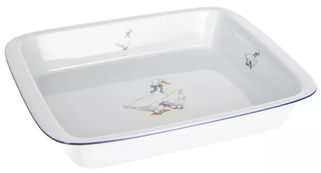 Лоток прямоугольный Гуси (31 см)