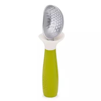 Ложка для мороженого с защитой от капель Dimple цвет: зеленый (19х5х5 см)