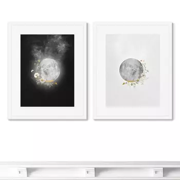 Lunar composition, No1 (42х52 см - 2 шт)