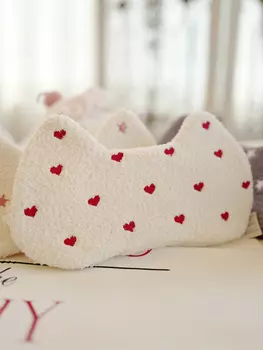 Маска для сна Сердечки Цвет: Белый (one size)