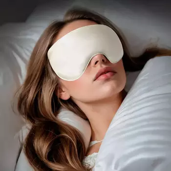 Маска для сна утяжеленная Монпелье экрю (27х10 см)