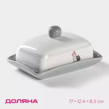 Масленка Уютные коты (17х13х9 см)