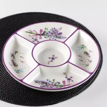 Менажница Лаванда (26х26х4 см)