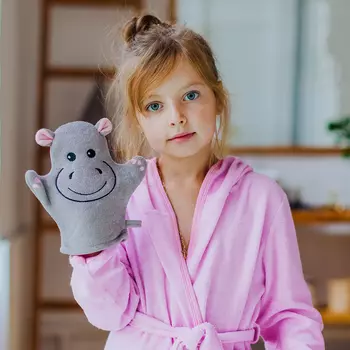 Мочалка Бегемотик (21 см)