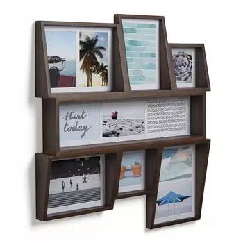 Мультирамка настенная Edge орех (58х53х5 см)