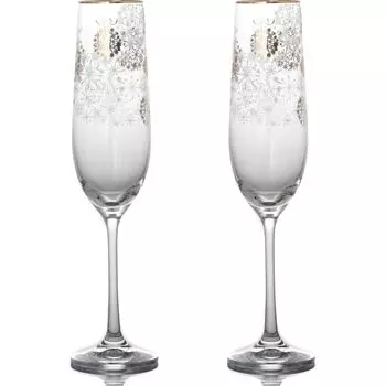 Набор бокалов для шампанского Золотые Шары (190 мл - 2 шт)