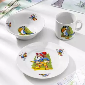 Набор детской посуды Лесовичок (3 предметов)