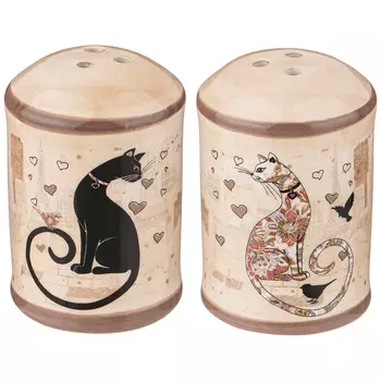 Набор для специй Парижские коты (5х7 см - 2 шт)