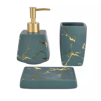 Набор для ванной Titan цвет: темно-зеленый (Набор)