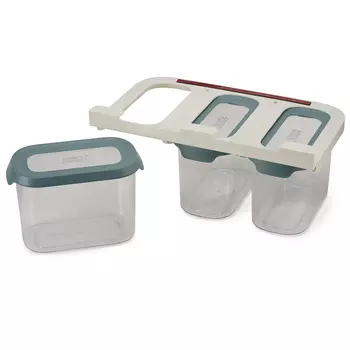 Набор из 3 подвесных контейнеров для хранения CupboardStore цвет: темный опал (1,3 л)