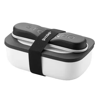 Набор из ланч-бокса и приборов Store &amp; Go цвет: белый (20х7х12 см)