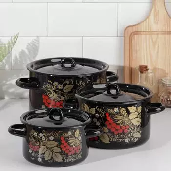 Набор кастрюль Рябина (Набор)